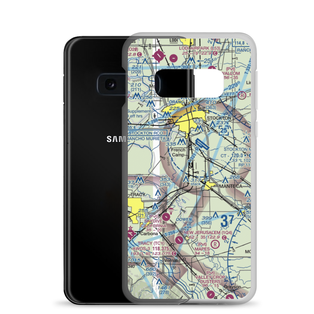 Sharpe AAF (LRO) VFR Sectional Samsung Case Samsung Galaxy S10e model shown