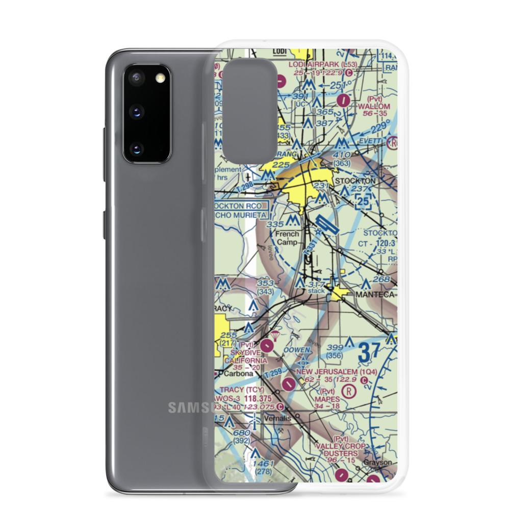 Sharpe AAF (LRO) VFR Sectional Samsung Case Samsung Galaxy S20 model shown