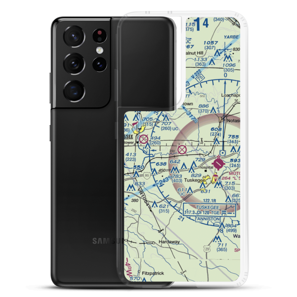 Sharpe Field (AL73) VFR Sectional Samsung Case Samsung Galaxy S21 Ultra model shown