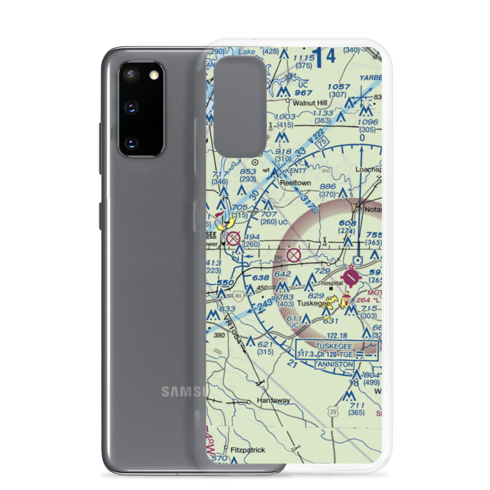Sharpe Field (AL73) VFR Sectional Samsung Case Samsung Galaxy S20 model shown