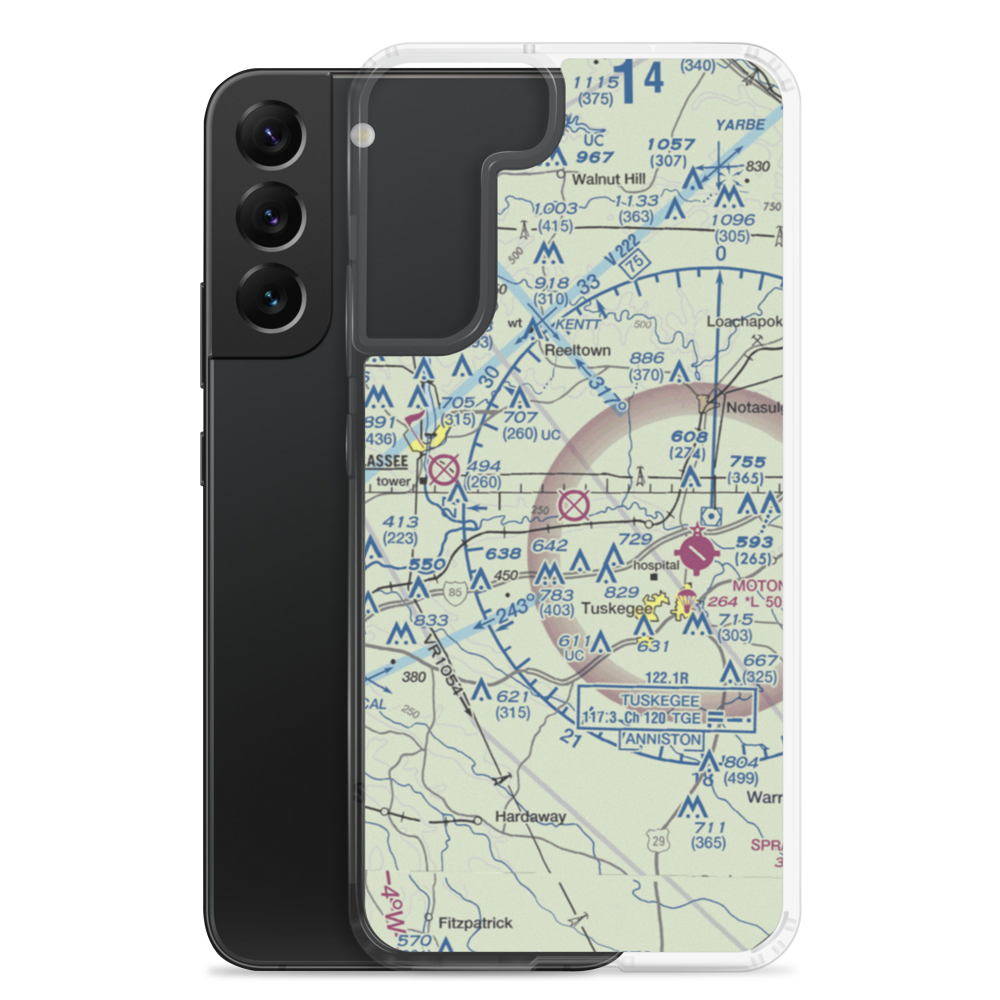 Sharpe Field (TGE) VFR Sectional Samsung Case Samsung Galaxy S22 Plus model shown