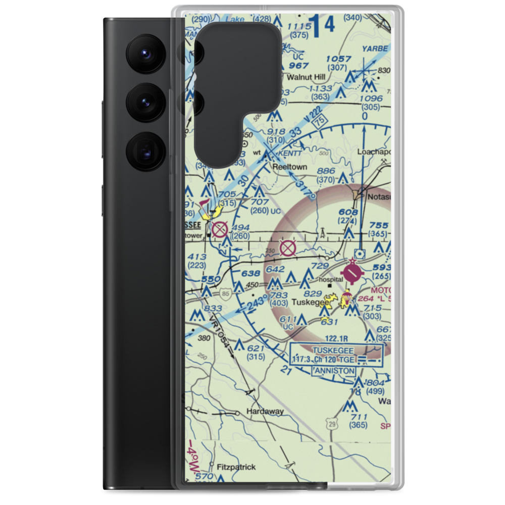 Sharpe Field (TGE) VFR Sectional Samsung Case Samsung Galaxy S22 Ultra model shown
