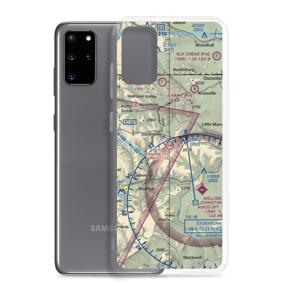 Sharretts Airport (PN91) VFR Sectional Samsung Case Samsung Galaxy S20 Plus model shown