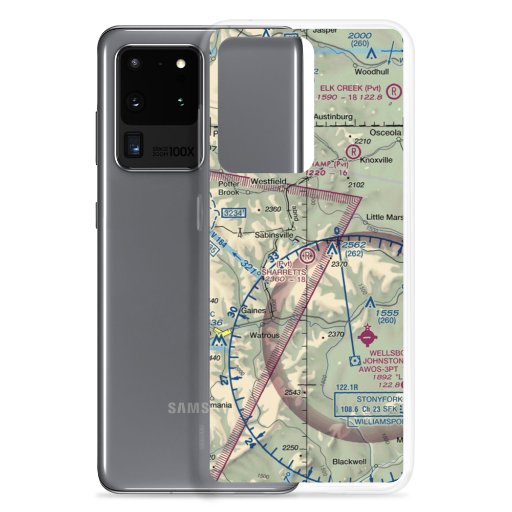 Sharretts Airport (PN91) VFR Sectional Samsung Case Samsung Galaxy S20 Ultra model shown