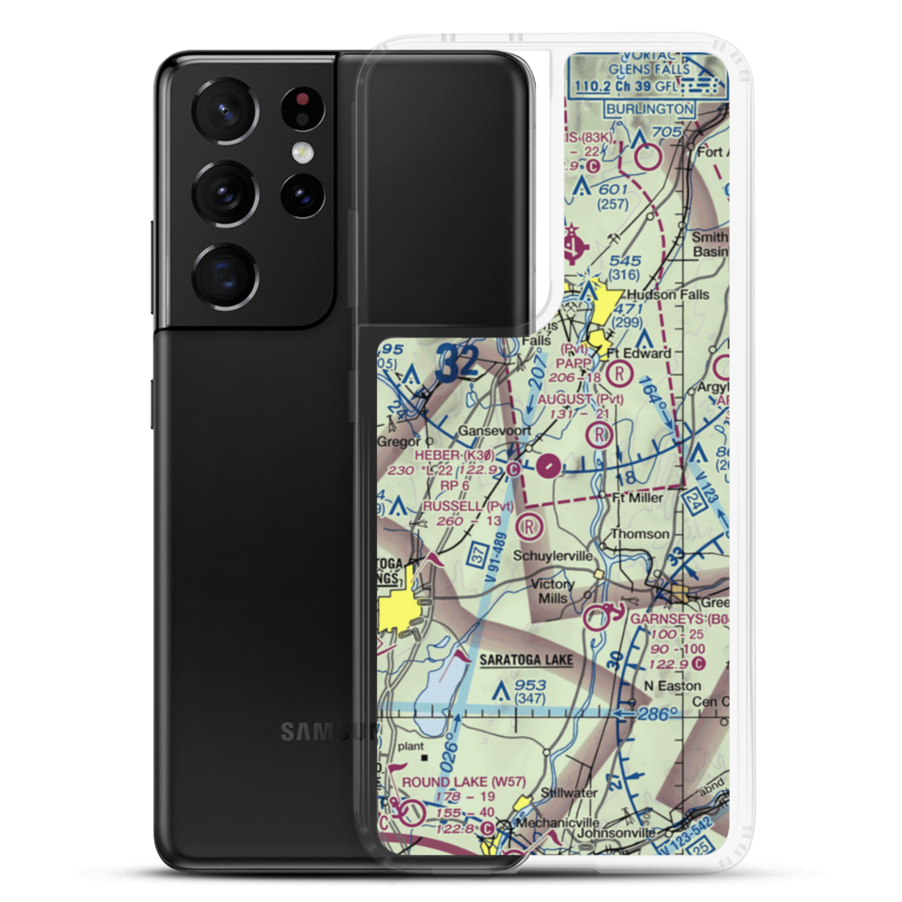 Shaw Field (7NY8) VFR Sectional Samsung Case Samsung Galaxy S21 Ultra model shown