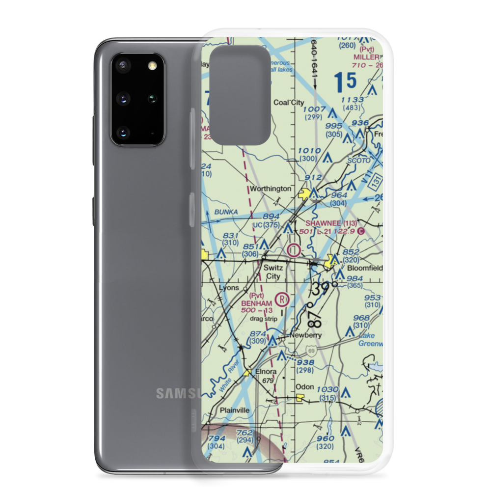Shawnee Field (1I3) VFR Sectional Samsung Case Samsung Galaxy S20 Plus model shown