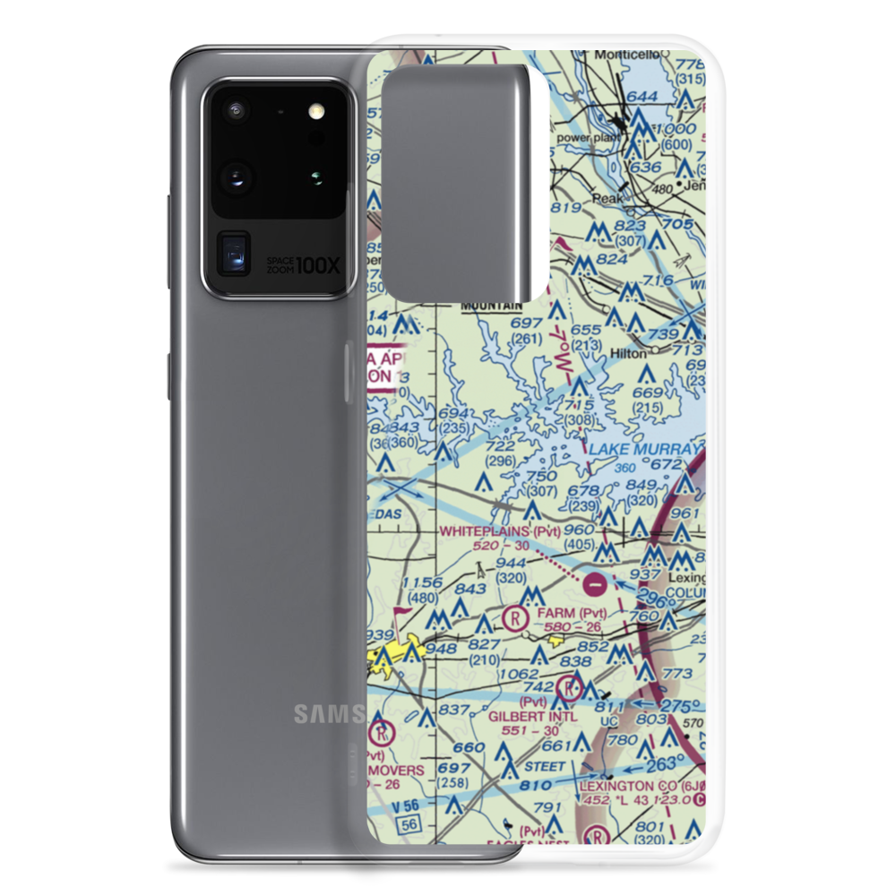 Shealy Airport (SC14) VFR Sectional Samsung Case Samsung Galaxy S20 Ultra model shown