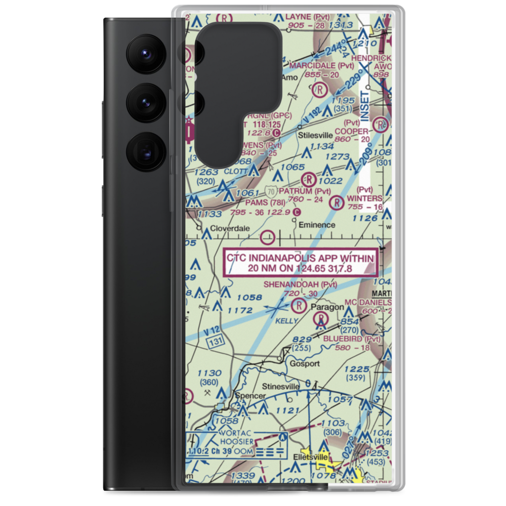 Shearer STOLport (1IN1) VFR Sectional Samsung Case Samsung Galaxy S22 Ultra model shown