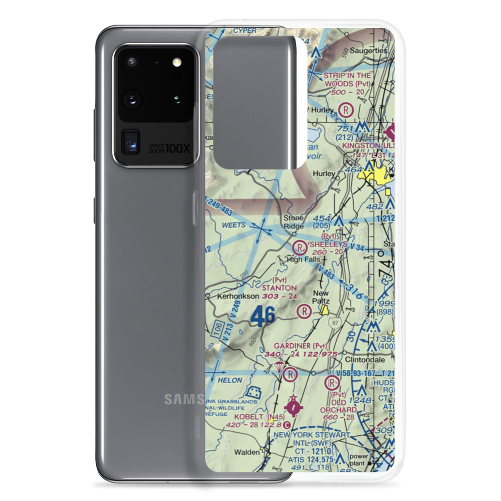 Sheeley's Farm Airport (NK08) VFR Sectional Samsung Case Samsung Galaxy S20 Ultra model shown
