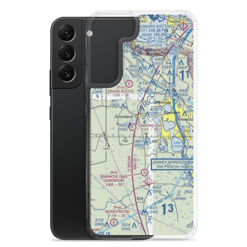 Sheets Airport (FA42) VFR Sectional Samsung Case Samsung Galaxy S22 Plus model shown