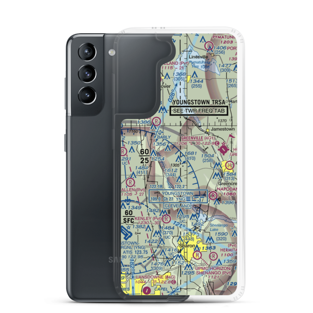 Sheets Field (5OI3) VFR Sectional Samsung Case Samsung Galaxy S21 model shown
