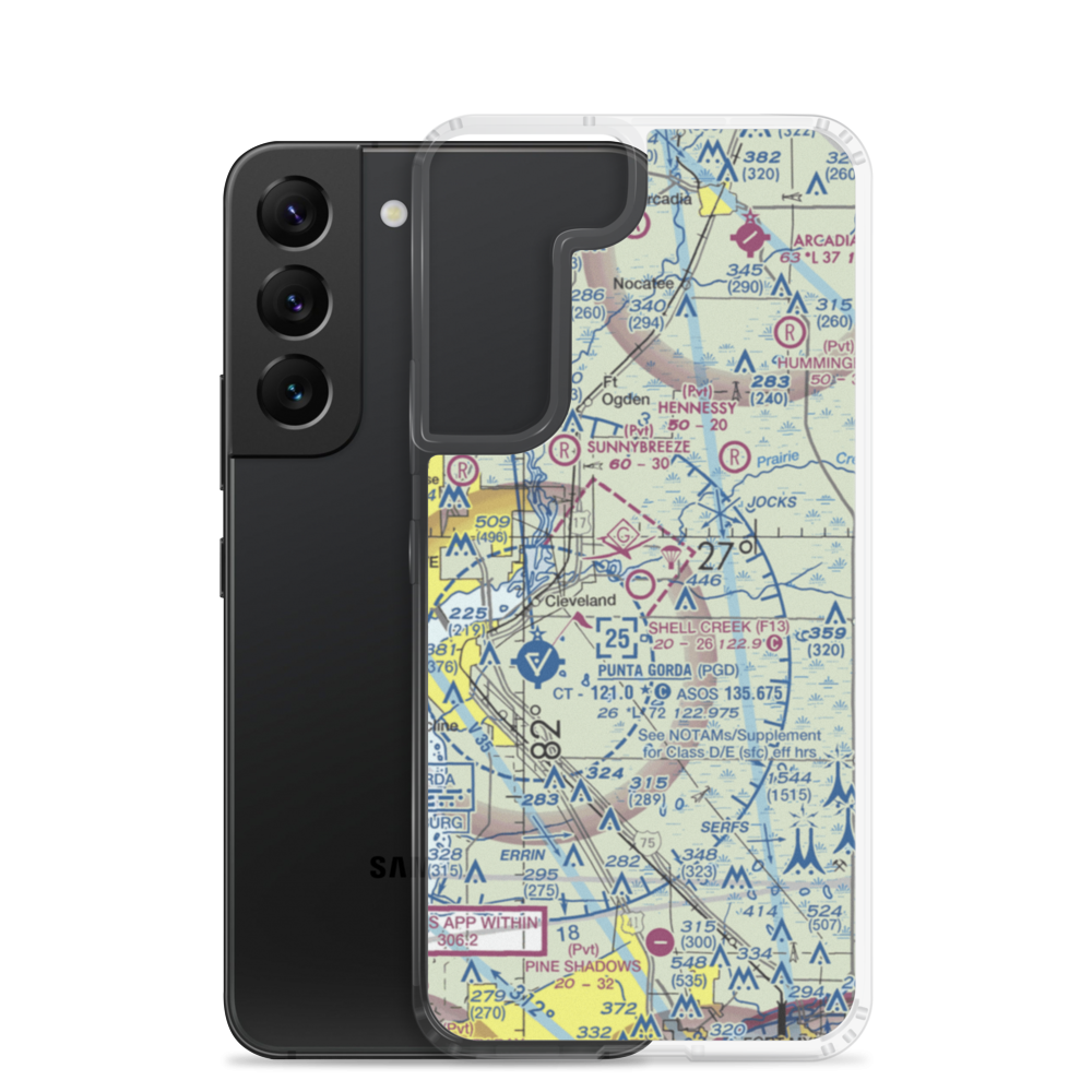 Shell Creek Airpark (F13) VFR Sectional Samsung Case Samsung Galaxy S22 model shown