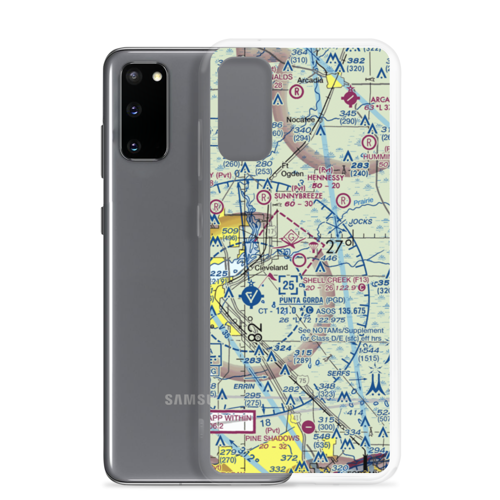 Shell Creek Airpark (F13) VFR Sectional Samsung Case Samsung Galaxy S20 model shown