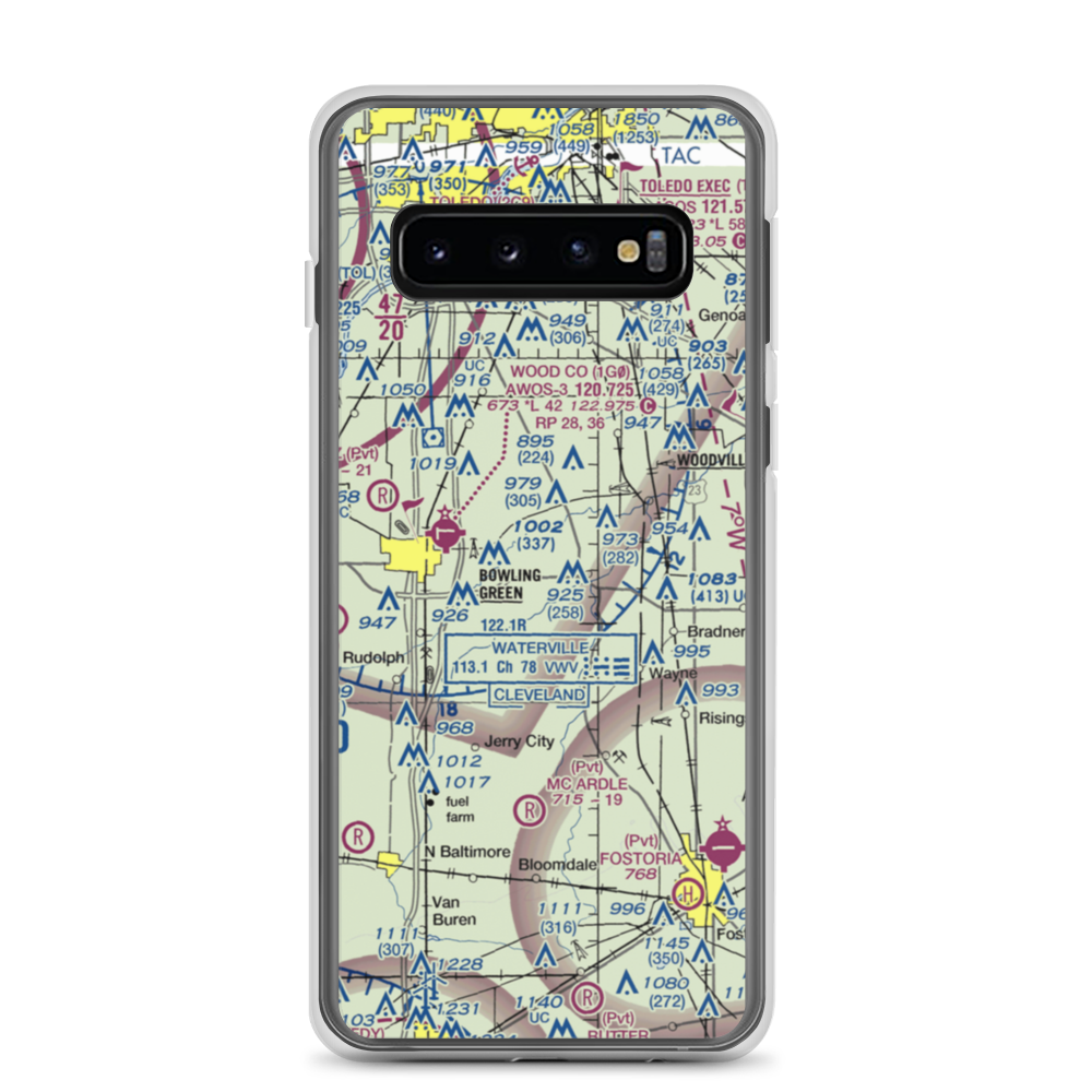 Shelton Airport (6OH6) VFR Sectional Samsung Case Samsung Galaxy S10 model shown