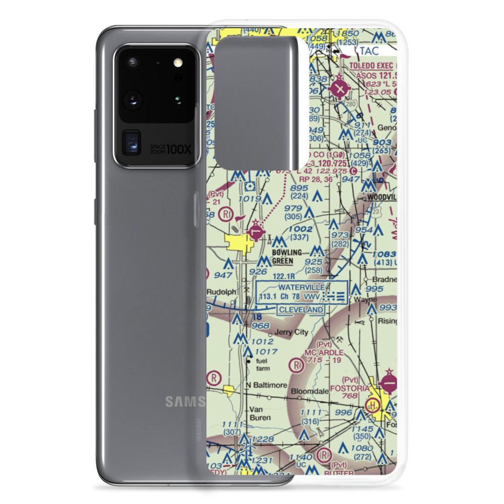 Shelton Airport (6OH6) VFR Sectional Samsung Case Samsung Galaxy S20 Ultra model shown