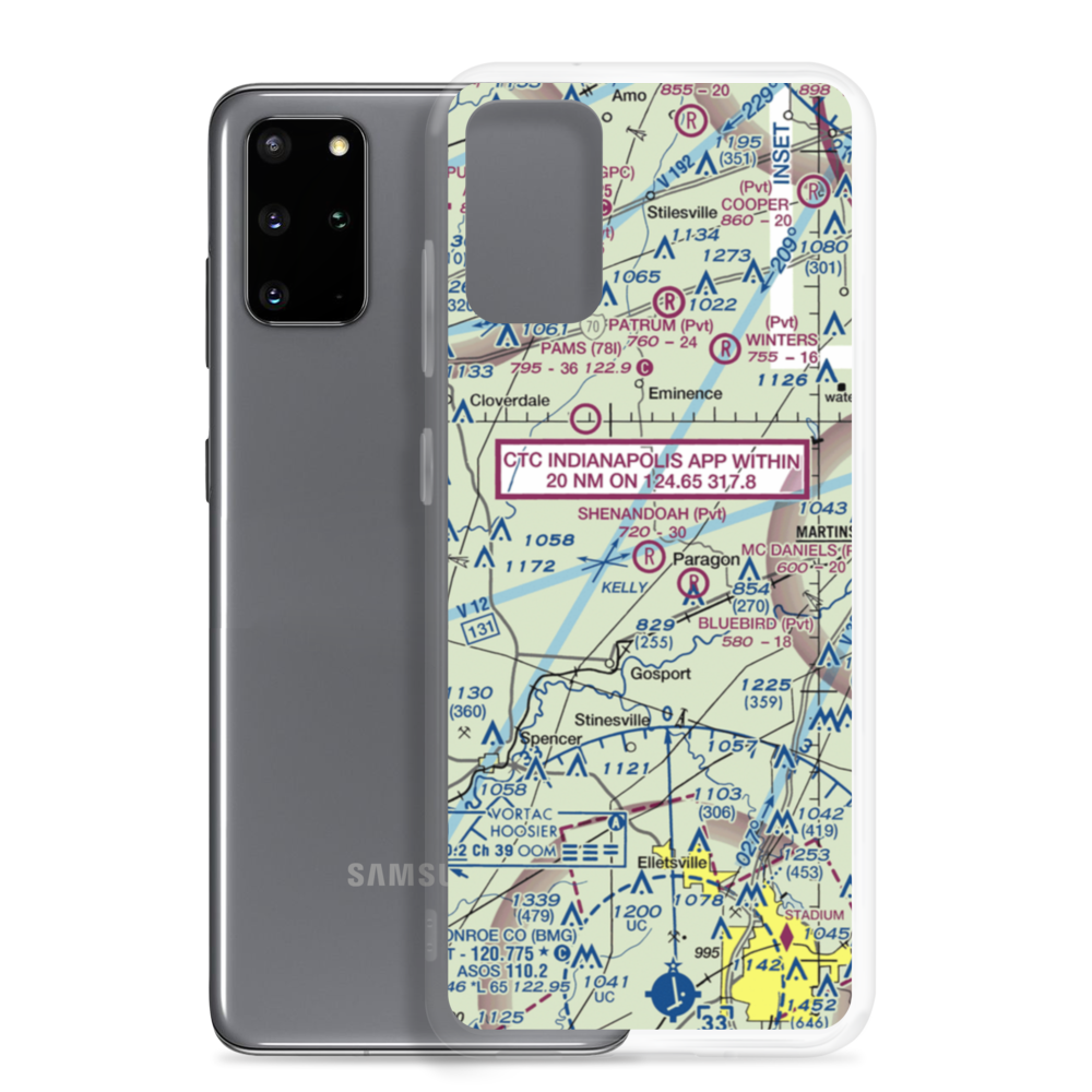 Shenandoah Flying Field (3II1) VFR Sectional Samsung Case Samsung Galaxy S20 Plus model shown