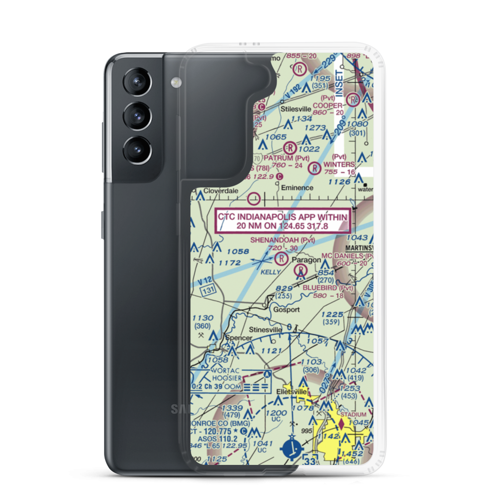 Shenandoah Flying Field (3II1) VFR Sectional Samsung Case Samsung Galaxy S21 model shown