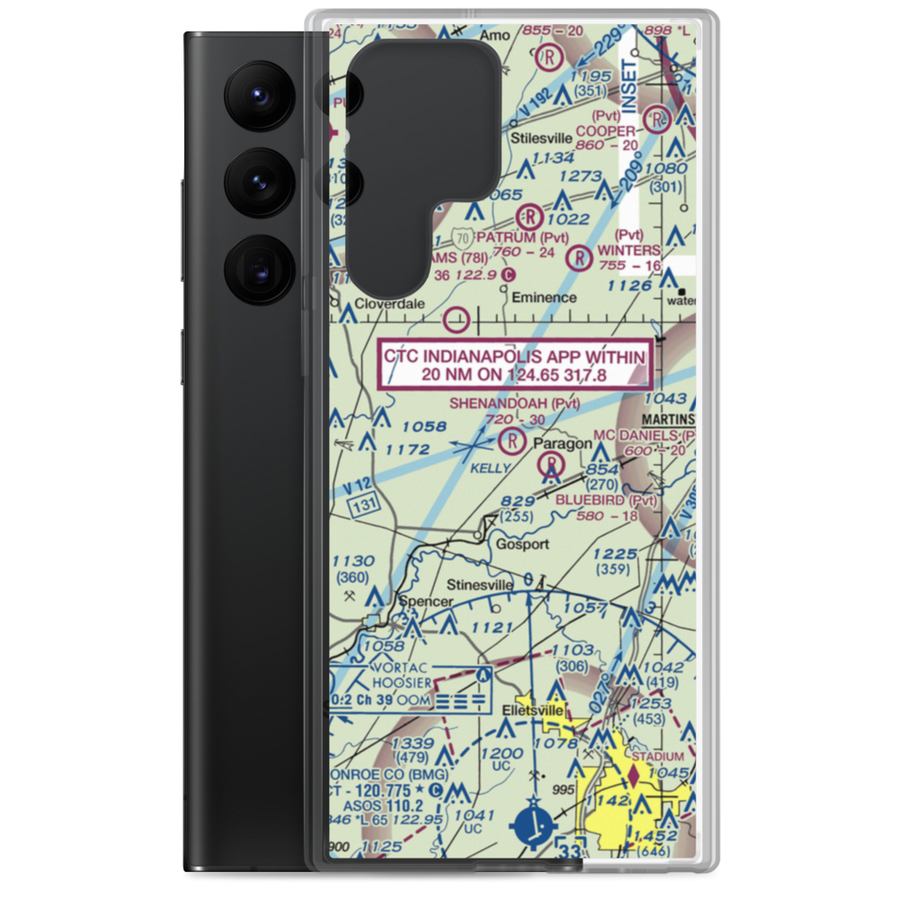 Shenandoah Flying Field (3II1) VFR Sectional Samsung Case Samsung Galaxy S22 Ultra model shown