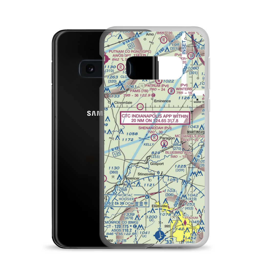 Shenandoah Flying Field (3II1) VFR Sectional Samsung Case Samsung Galaxy S10e model shown