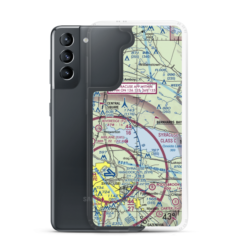 Shepard Airport (NK04) VFR Sectional Samsung Case Samsung Galaxy S21 model shown