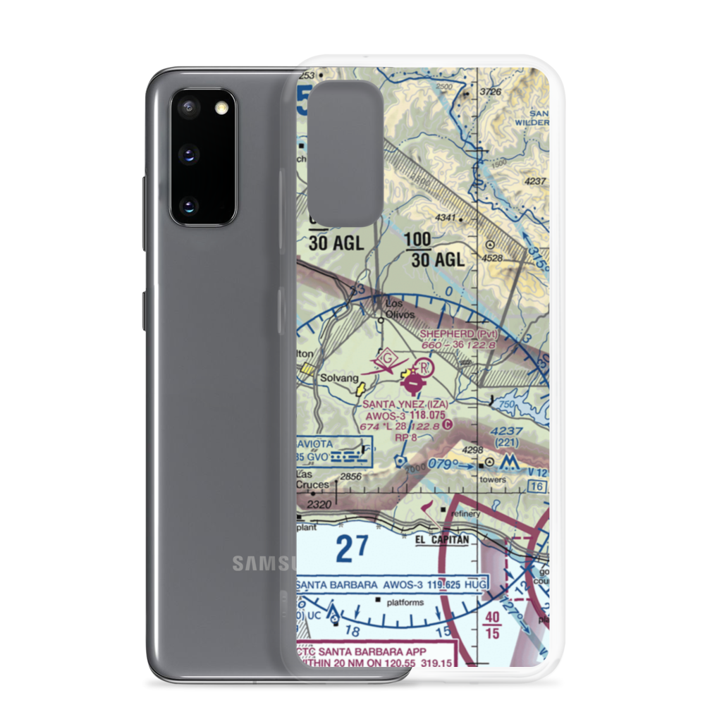Shepherd Farm Airport (0CA4) VFR Sectional Samsung Case Samsung Galaxy S20 model shown
