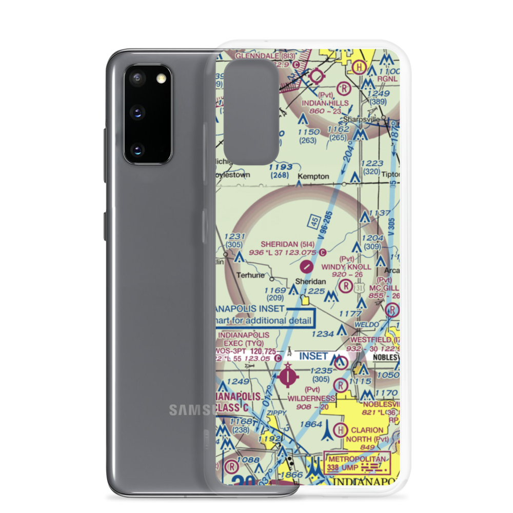 Sheridan Airport (5I4) VFR Sectional Samsung Case Samsung Galaxy S20 model shown