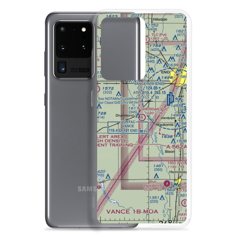 Sheridan Field (OK99) VFR Sectional Samsung Case Samsung Galaxy S20 Ultra model shown