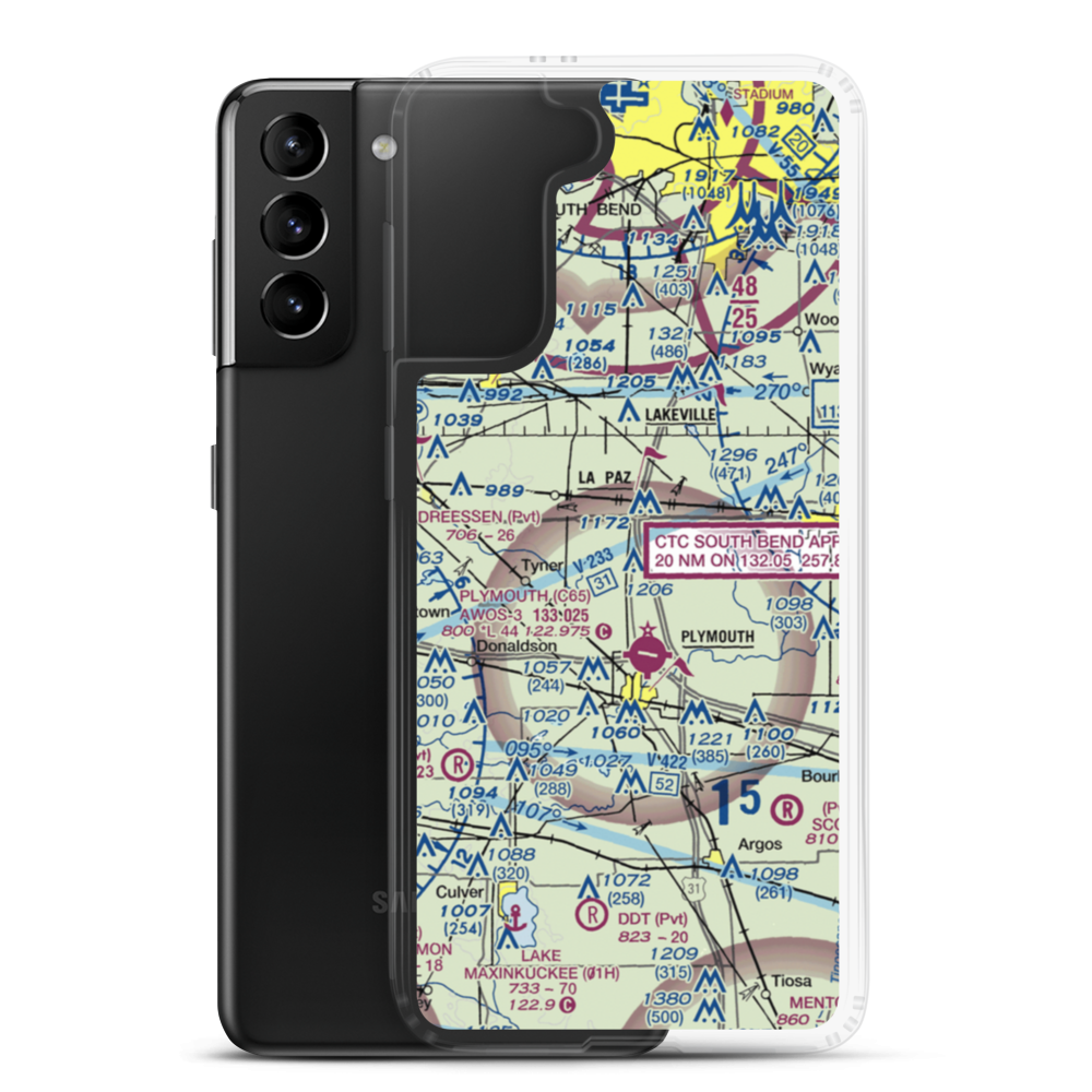 Sherk Field (II38) VFR Sectional Samsung Case Samsung Galaxy S21 Plus model shown
