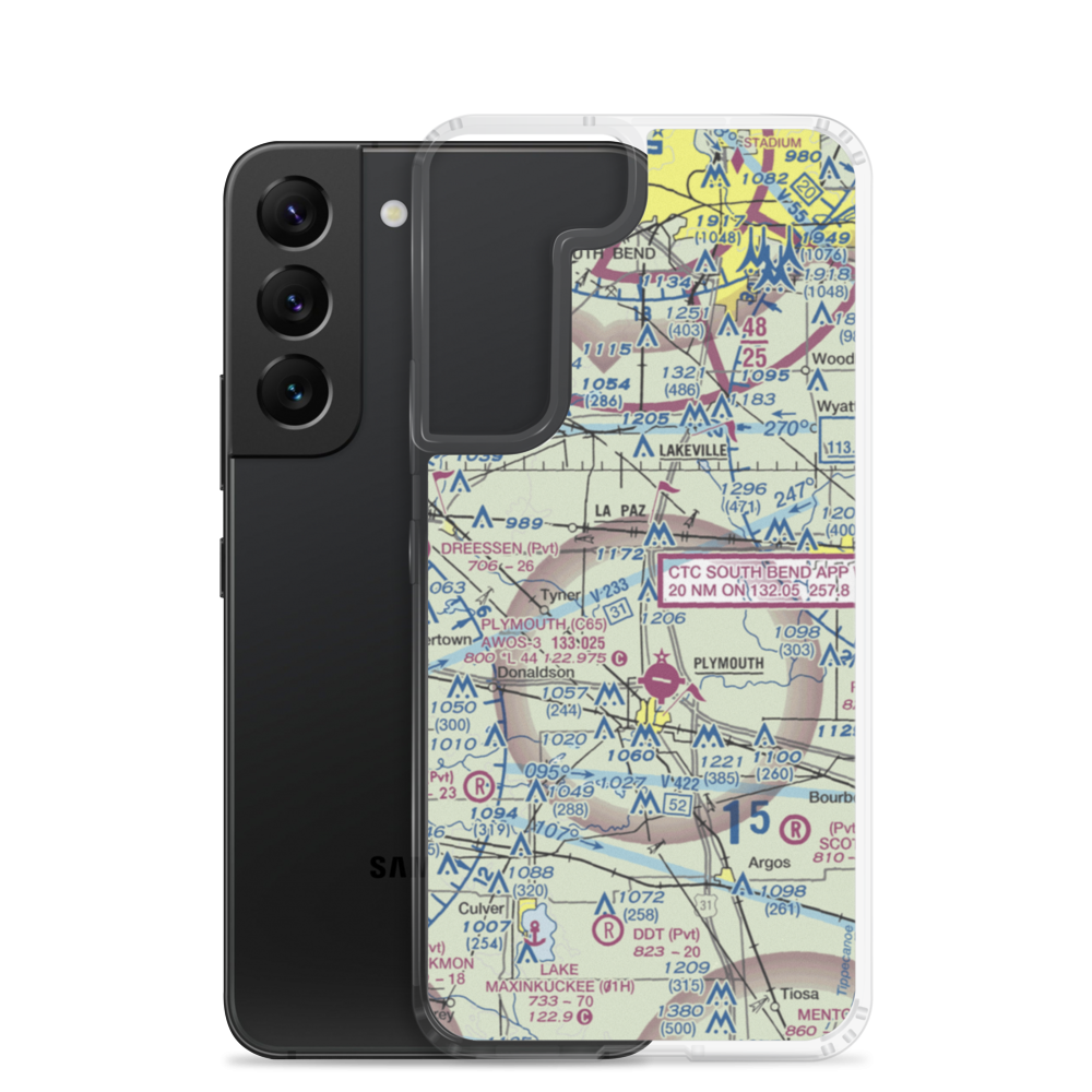Sherk Field (II38) VFR Sectional Samsung Case Samsung Galaxy S22 model shown