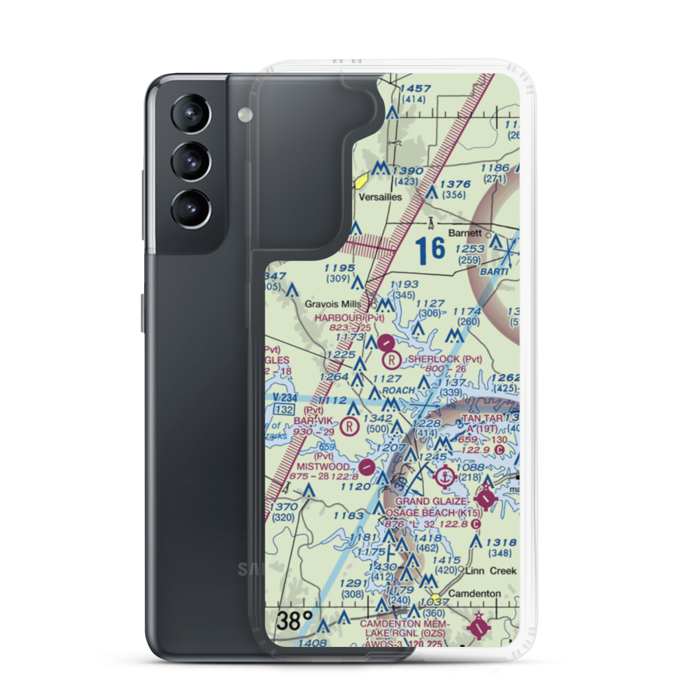 Sherlock Field (1MO8) VFR Sectional Samsung Case Samsung Galaxy S21 model shown