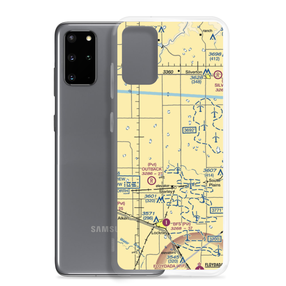 Sherman Airport (TS39) VFR Sectional Samsung Case Samsung Galaxy S20 Plus model shown