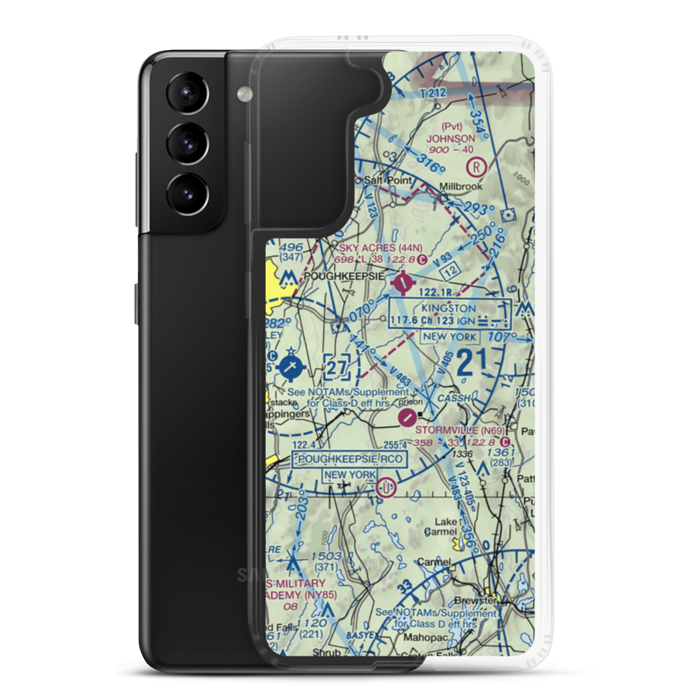 Sherman Field (1NY5) VFR Sectional Samsung Case Samsung Galaxy S21 Plus model shown