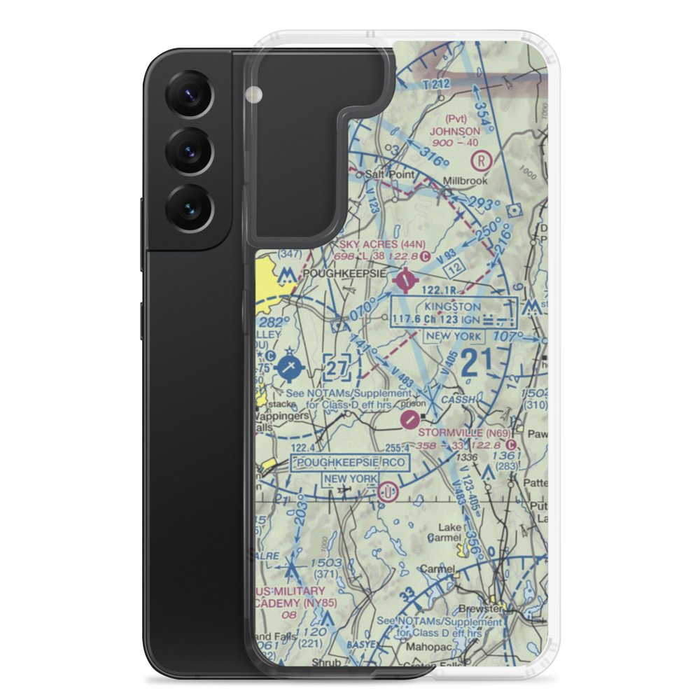 Sherman Field (1NY5) VFR Sectional Samsung Case Samsung Galaxy S22 Plus model shown