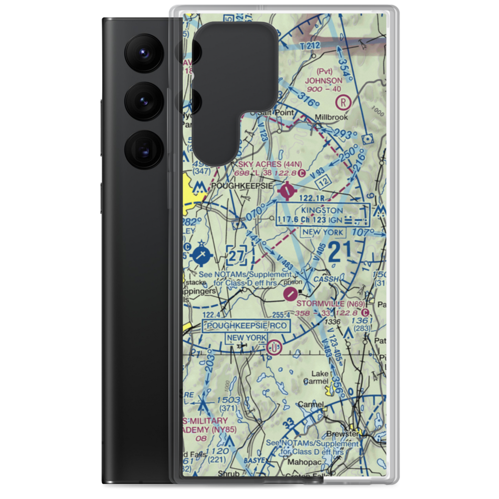 Sherman Field (1NY5) VFR Sectional Samsung Case Samsung Galaxy S22 Ultra model shown