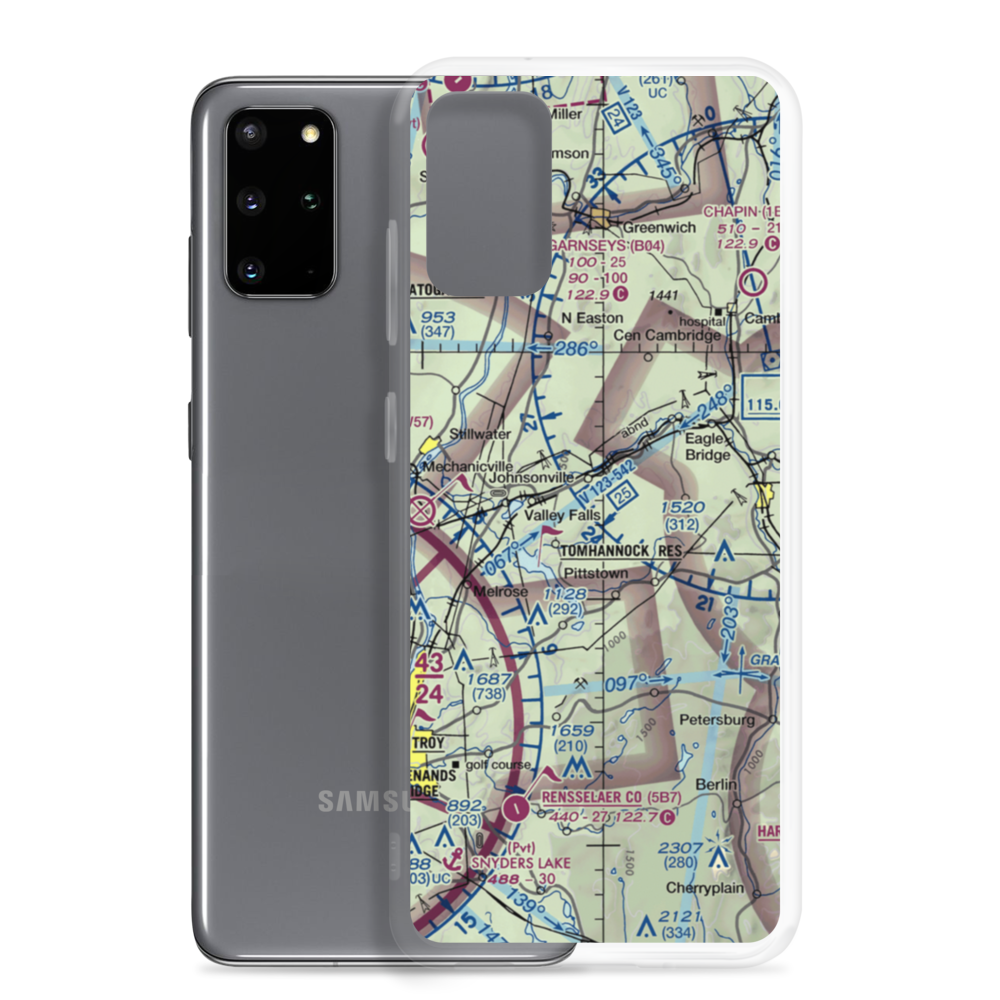 Sherwood Farm Airport (7NY6) VFR Sectional Samsung Case Samsung Galaxy S20 Plus model shown
