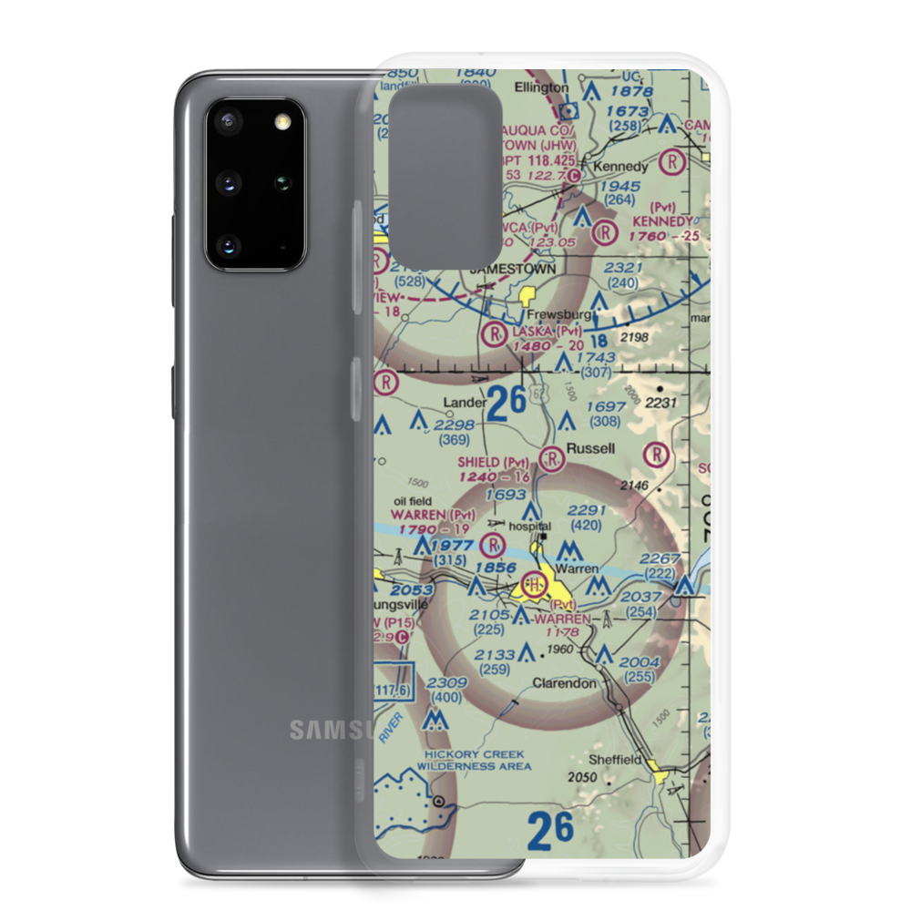 Shield Farm Airport (5PA6) VFR Sectional Samsung Case Samsung Galaxy S20 Plus model shown