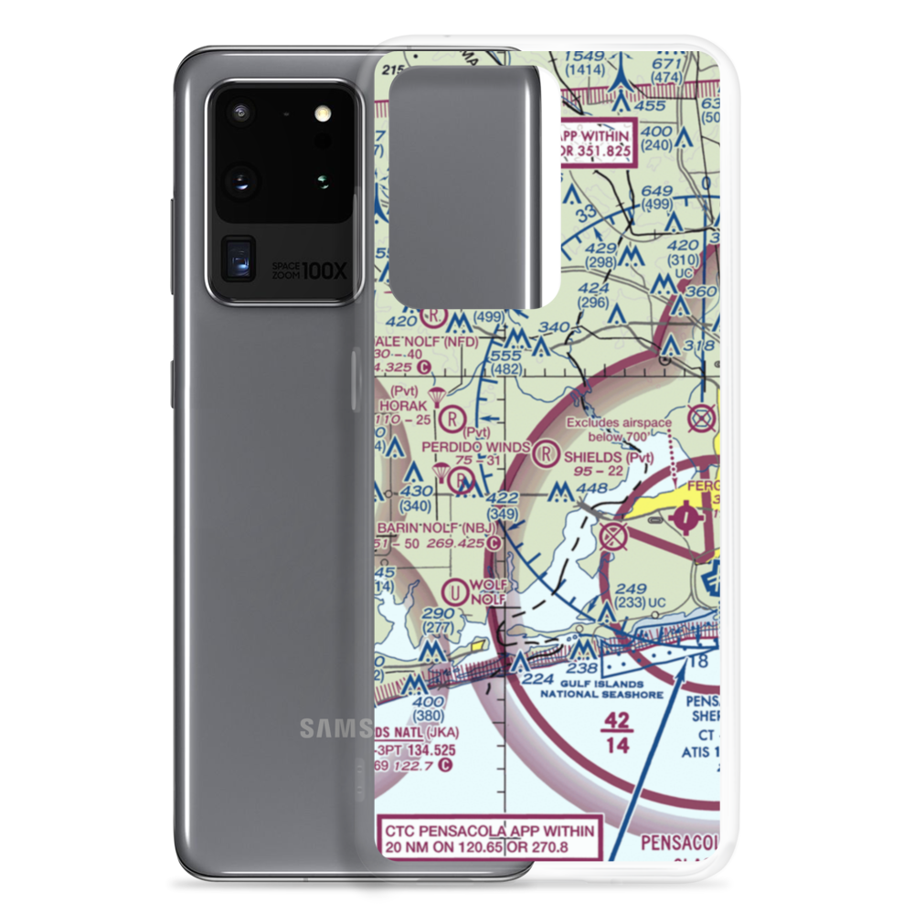 Shields Airport (AL55) VFR Sectional Samsung Case Samsung Galaxy S20 Ultra model shown