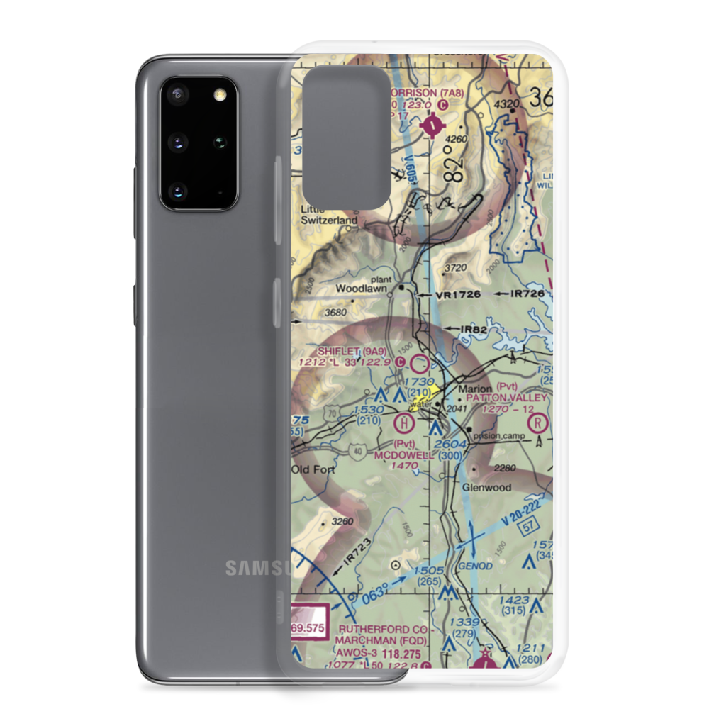 Shiflet Field (9A9) VFR Sectional Samsung Case Samsung Galaxy S20 Plus model shown