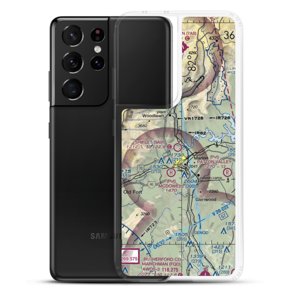 Shiflet Field (9A9) VFR Sectional Samsung Case Samsung Galaxy S21 Ultra model shown