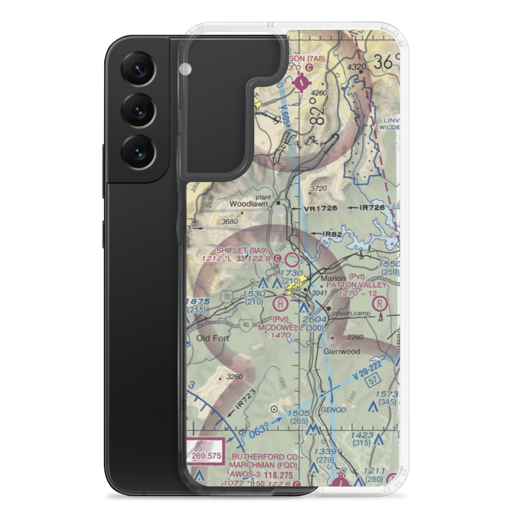 Shiflet Field (9A9) VFR Sectional Samsung Case Samsung Galaxy S22 Plus model shown