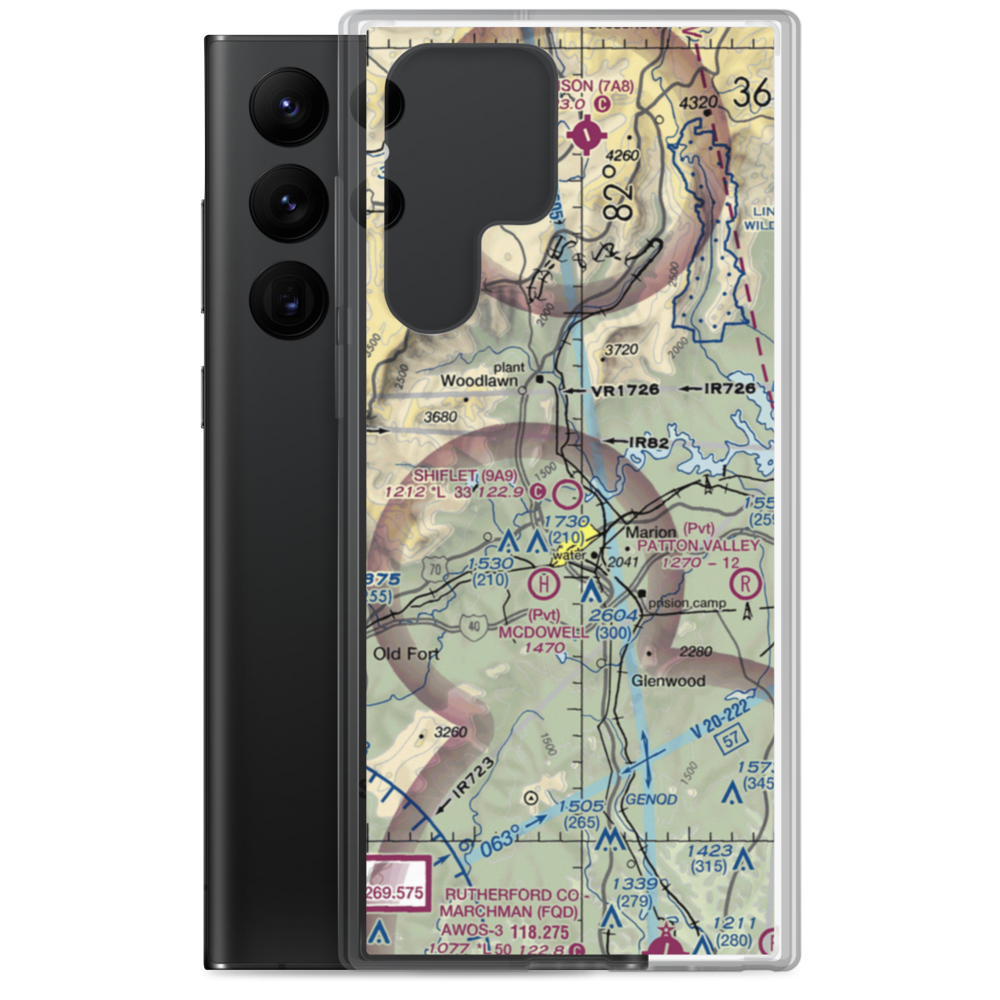 Shiflet Field (9A9) VFR Sectional Samsung Case Samsung Galaxy S22 Ultra model shown