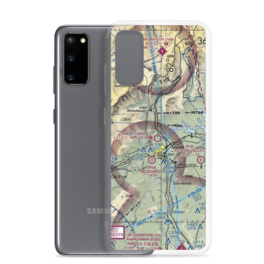 Shiflet Field (9A9) VFR Sectional Samsung Case Samsung Galaxy S20 model shown
