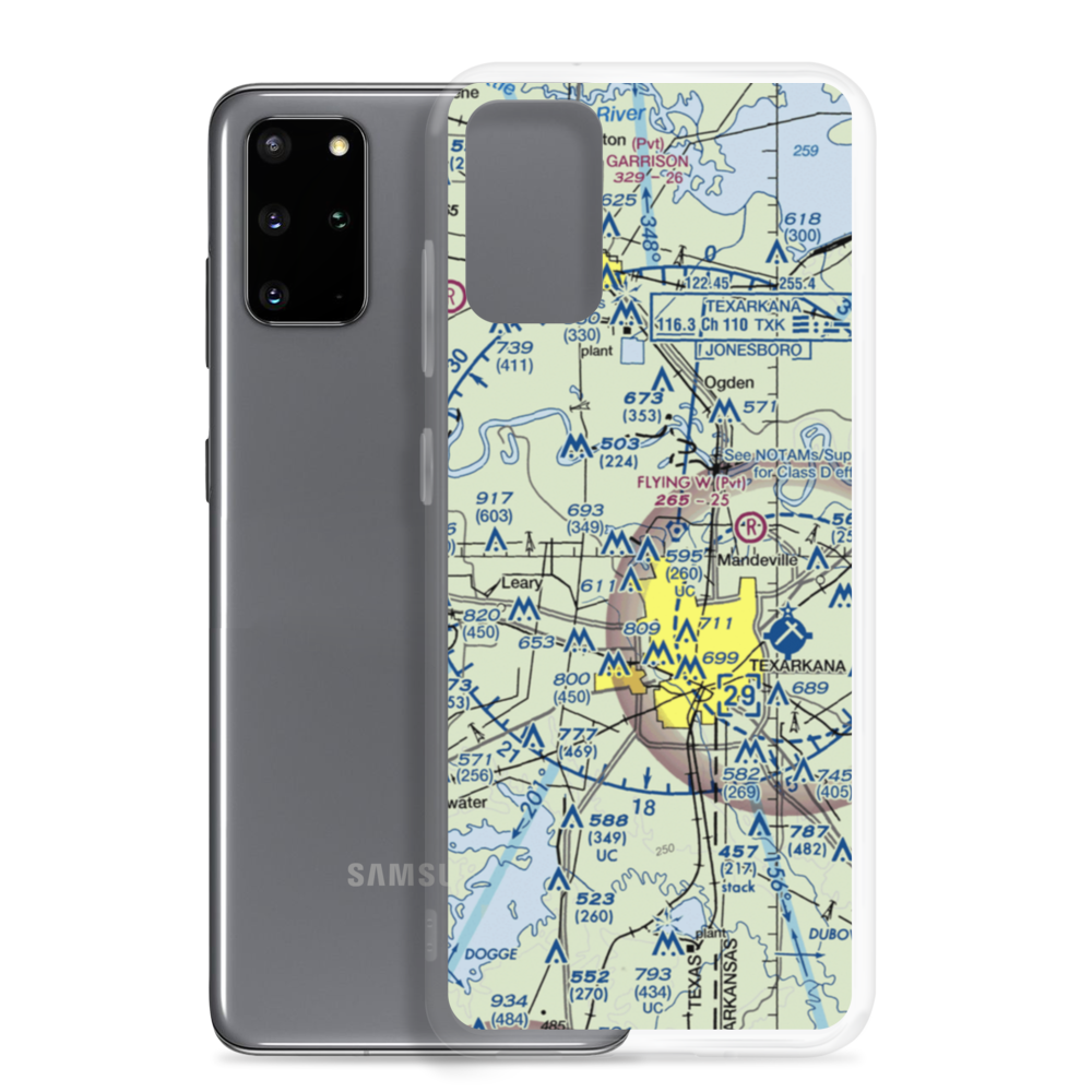 Shilling's Airport (21TX) VFR Sectional Samsung Case Samsung Galaxy S20 Plus model shown