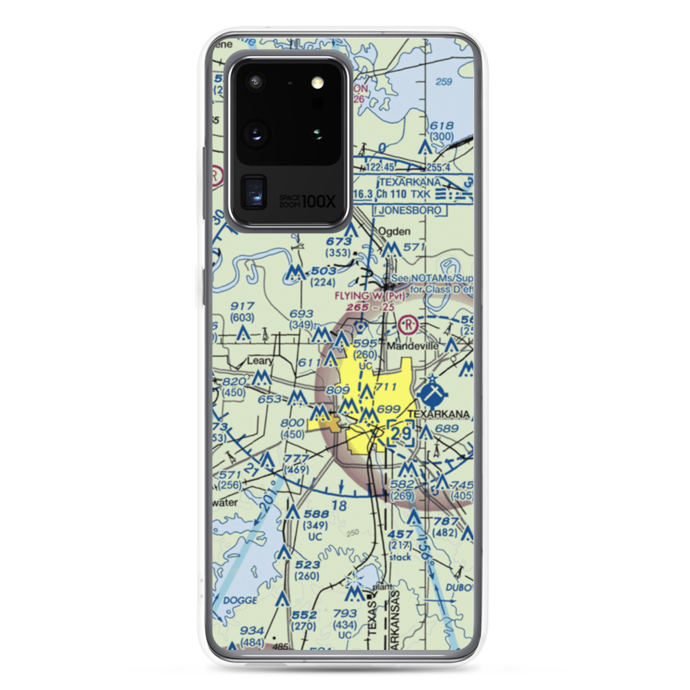 Shilling's Airport (21TX) VFR Sectional Samsung Case Samsung Galaxy S20 Ultra model shown