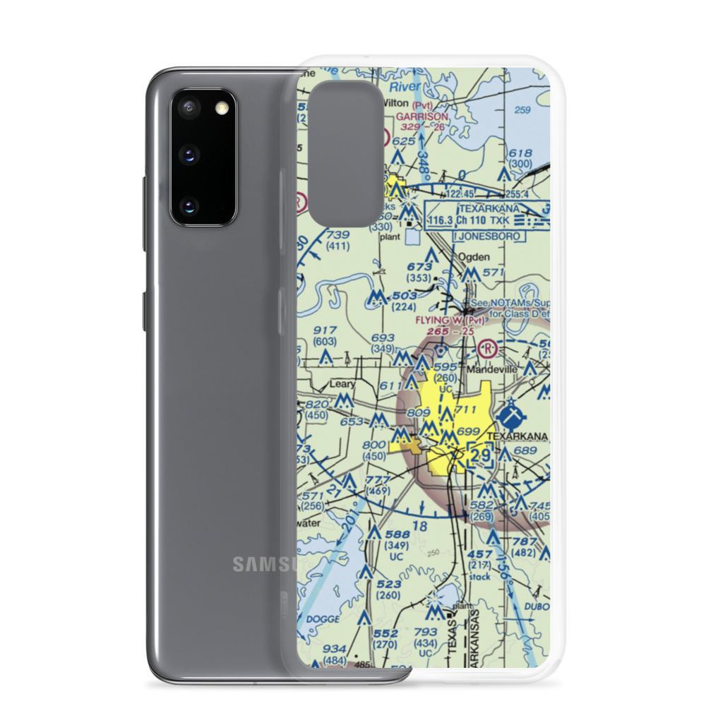 Shilling's Airport (21TX) VFR Sectional Samsung Case Samsung Galaxy S20 model shown
