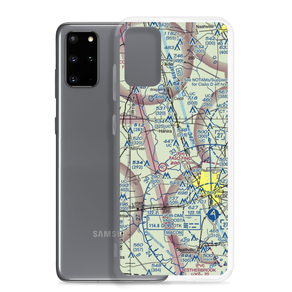Shilo Farms Airport (1GA5) VFR Sectional Samsung Case Samsung Galaxy S20 Plus model shown