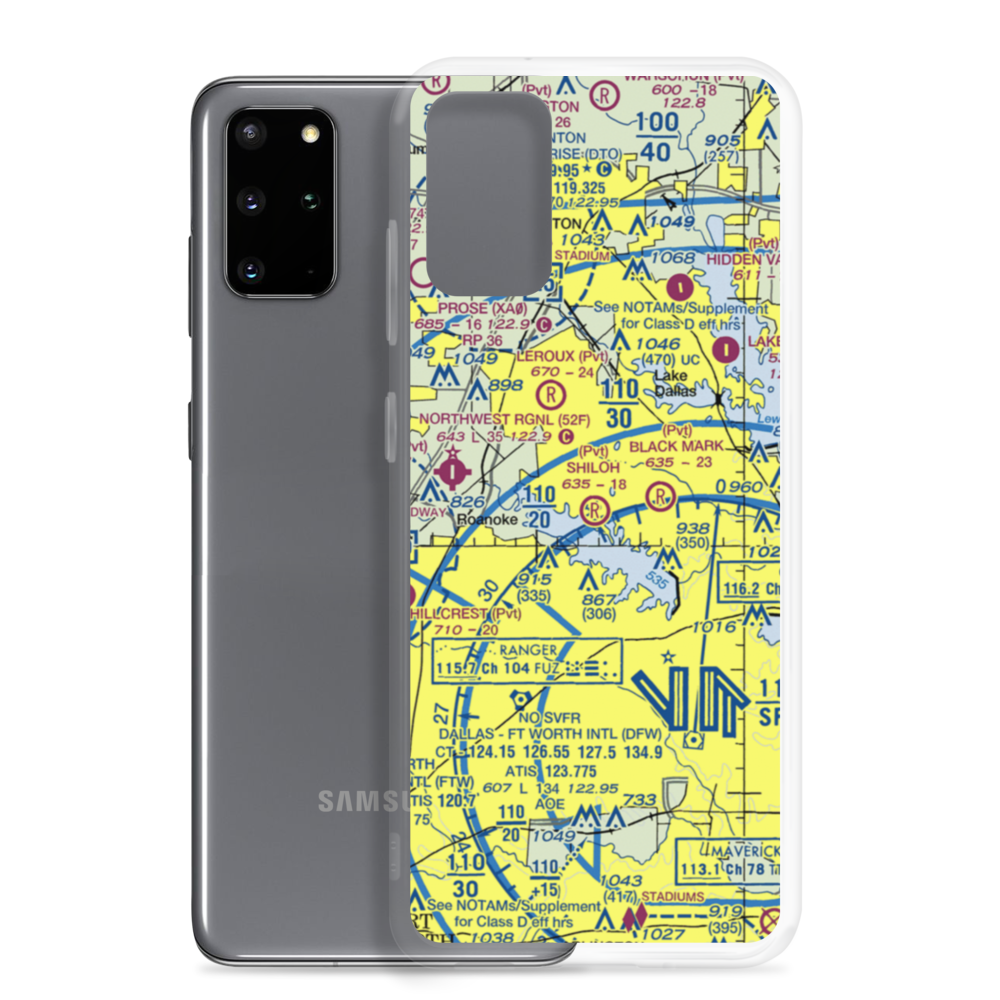Shiloh Airport (0TX5) VFR Sectional Samsung Case Samsung Galaxy S20 Plus model shown