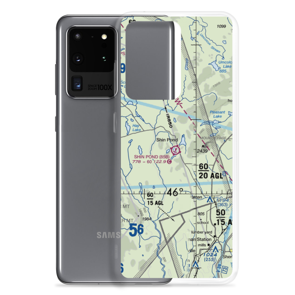 Shin Pond Seaplane Base (85B) VFR Sectional Samsung Case Samsung Galaxy S20 Ultra model shown