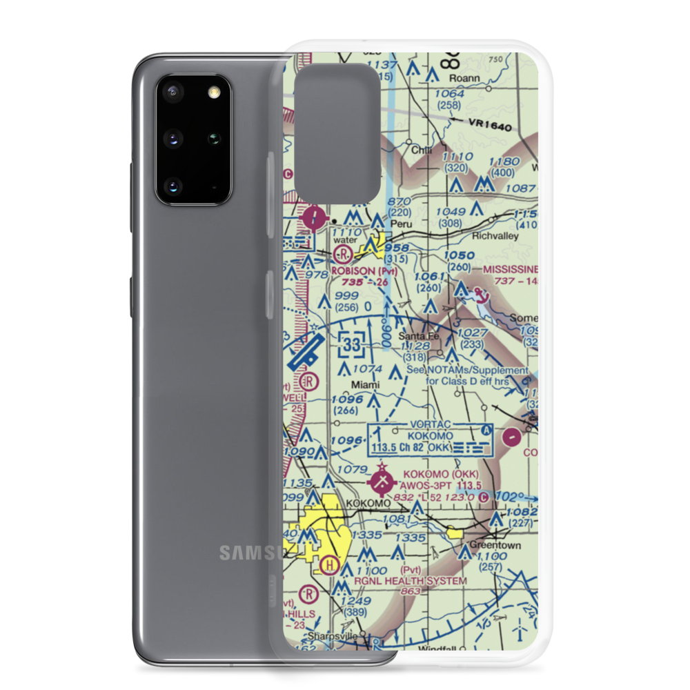 Shinn Bone Lane Airport (IN35) VFR Sectional Samsung Case Samsung Galaxy S20 Plus model shown