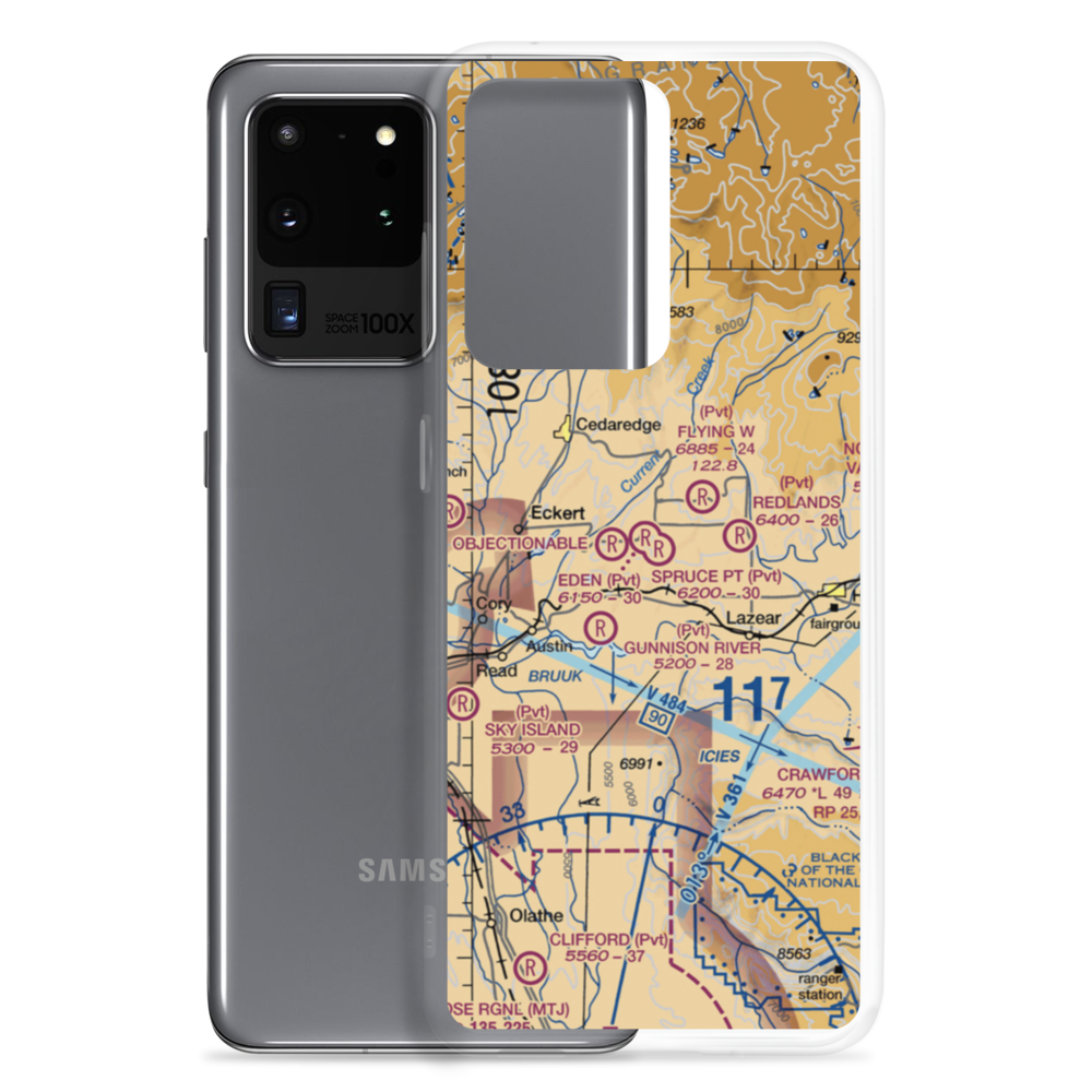 Shipman Ranch Airport (5CO1) VFR Sectional Samsung Case Samsung Galaxy S20 Ultra model shown